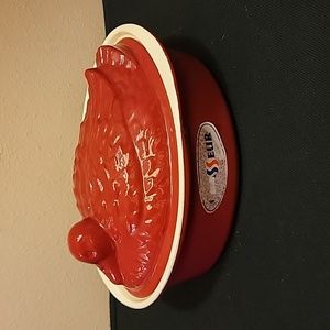 Chasseur Enameled Cast Iron Red Duck Pate Terrine